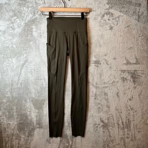 Lululemon Fast and Free Tight II‎ 25" *Non-Reflective Nulux Dark Olive Size 2